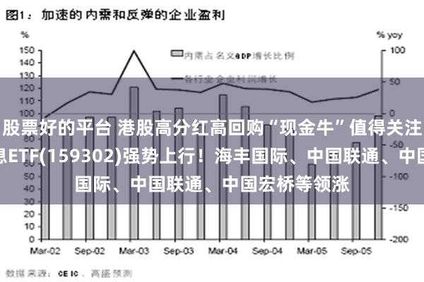 股票好的平台 港股高分红高回购“现金牛”值得关注，港股高股息ETF(159302)强势上行！海丰国际、中国联通、中国宏桥等领涨