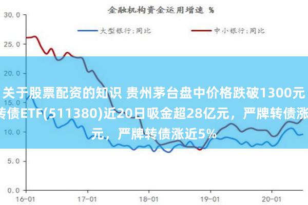 关于股票配资的知识 贵州茅台盘中价格跌破1300元，可转债ETF(511380)近20日吸金超28亿元，严牌转债涨近5%