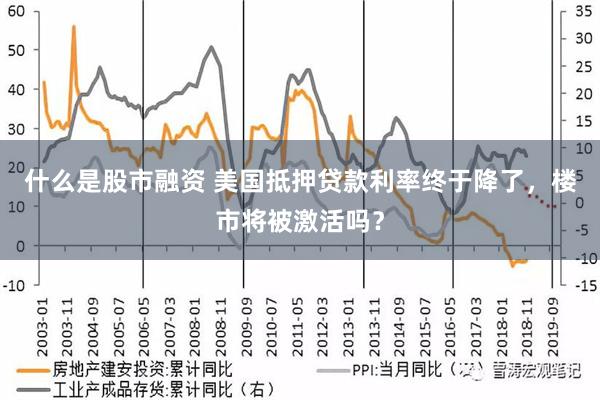 什么是股市融资 美国抵押贷款利率终于降了，楼市将被激活吗？