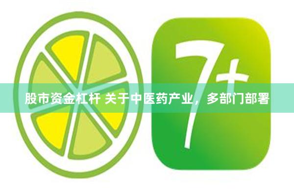 股市资金杠杆 关于中医药产业，多部门部署