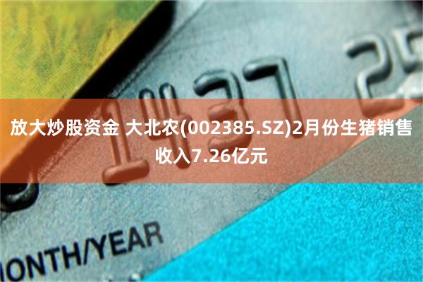 放大炒股资金 大北农(002385.SZ)2月份生猪销售收入7.26亿元
