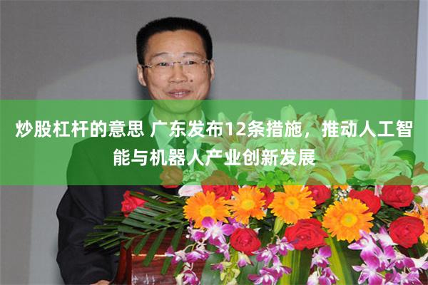 炒股杠杆的意思 广东发布12条措施，推动人工智能与机器人产业创新发展