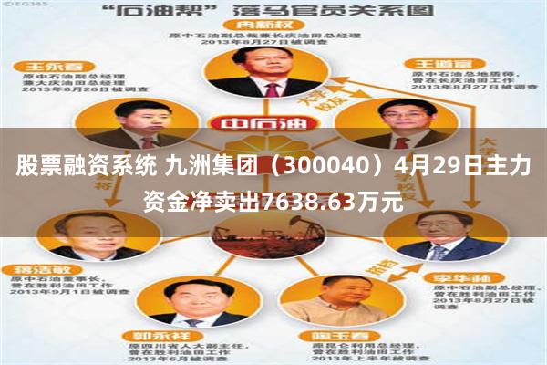 股票融资系统 九洲集团（300040）4月29日主力资金净卖出7638.63万元