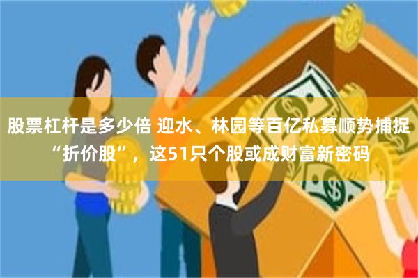 股票杠杆是多少倍 迎水、林园等百亿私募顺势捕捉“折价股”,这51只个股或成财富新密码